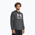 Felpa da uomo Under Armour Rival Terry Graphic Hood, colore nero/castano