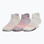 Calze da allenamento Under Armour da donna Breathe NS Tab 3 Pack tetra grigio/grigio/bianco