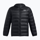 Giacca Under Armour Legend Down da uomo con cappuccio nero/nero/bianco