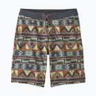 Pantaloncini da bagno Patagonia Wavefarer da uomo, speranze elevate, geo/grigio fucsia