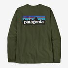 Patagonia P-6 Logo Responsibili Longsleeve da uomo verde torrey pine