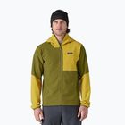 Felpa R1 TechFace Hoody da uomo di Patagonia, colore verde ghiaia