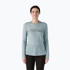 Patagonia Cap Cool Merino Blend Graphic stripe longsleeve donna: blu termico