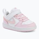 Scarpe per bambini Nike Court Borough Low Recraft white/pink foam