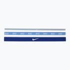 Fasce per capelli Nike Mixed Width Headband 3 pz light armory blue/university blue/white