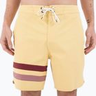 Pantaloncini da bagno Hurley Phantom Block Party Renegade 18" dusty cheaddar da uomo