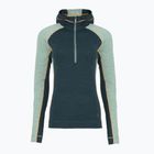 Smartwool Classic Thermal Merino Base Layer 1/2 Zip Hoodie da donna in scatola twilight/verde artico