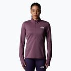 Felpa running donna The North Face Winter Warm Pro 1/4 Zip mezzanotte malva