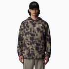 Felpa uomo The North Face Mountain Athletics Fleece Print caverna grigio dipinto mou