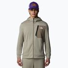 Felpa The North Face Mountain Athletics Full Zip Fleece da uomo grigio argilla/grigio caverna