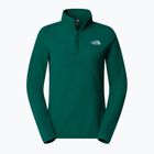 Felpa The North Face da donna 100 Glacier 1/4 Zip evergreen