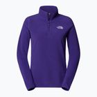 Felpa donna The North Face 100 Glacier 1/4 Zip peak viola