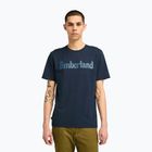 T-shirt Timberland Tfo Wordmark Logo Uomo Zaffiro scuro/Denim scuro