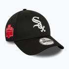 Cappello da baseball New Era Patch 9Forty Chicago White Sox uomo nero