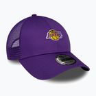 Cappello da baseball New Era Home Field 9Forty Trucker Los Angeles Lakers Uomo viola