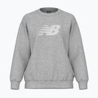 Felpa donna New Balance Sport Fleece Logo Crew grigio atletico
