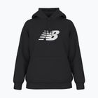 Felpa con cappuccio in pile New Balance donna, nero
