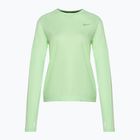 Donna Nike Dri-Fit Pacer Crew running a maniche lunghe verde vapore