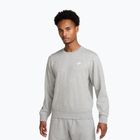 Felpa uomo Nike Club French Terry Crew dark grey heather/white