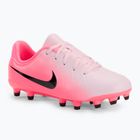 Nike Tiempo Emerald Legend 10 Academy FG/MG rosa schiuma/nero scarpe da calcio per bambini