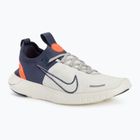 Uomo Nike Free Run Flyknit Next Nature scarpe da corsa luce minerale di ferro / vela / totale arancione / tuono blu