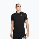 Polo da tennis da uomo Nike Court Heritage nero/bianco