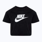 Maglietta Nike Sportswear Cropped nera da bambino