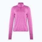 Nike Swift Element UV 1/4-Zip manica lunga running donna fucsia caldo/polvere di prugna/erica