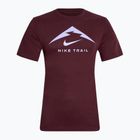 Maglia da corsa Nike Dri-Fit UV bordeaux da uomo