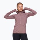 Felpa running donna HOKA Sky Glow Half Zip smokey quartz