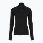 Felpa termica da donna Smartwool Classic Thermal Merino Base Layer 1/4 Zip Boxed nera