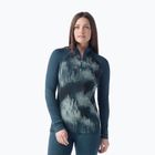 Felpa Smartwool Classic Thermal Merino Base Layer 1/4 Zip Boxed da donna twilight foggy pines