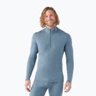 Felpa termica da uomo Smartwool Classic Thermal Merino Base Layer 1/4 Zip Boxed blu peltro h