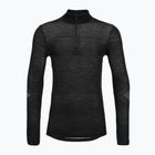 Smartwool Intraknit Thermal Merino Base Layer Uomo 1/4 Zip nero/bianco felpa termica
