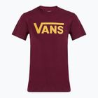 T-shirt da uomo Vans Mn Vans Classic bordeaux/senape piccante