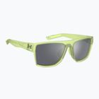 Occhiali da sole da uomo Under Armour Launch 2/G S3 in cristallo verde/specchio d'argento