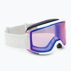 Smith Squad white vapor/chromapop pro photochromic blue mirror occhiali da sci