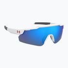 Occhiali da sole per bambini Under Armour Levelup Jr S3 bianco opaco blu/blu multistrato
