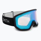 Maschera da sci Smith Transfer black/blue lente specchiata