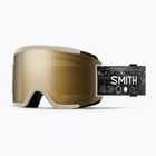 Maschera da sci Smith Squad chalk space invader/ChromaPop Sun Black Gold Mirror/clear