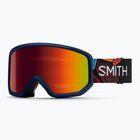 Maschera da sci Smith Transfer S3 midnight geo alpine/red solx mirror antifog