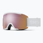 Maschera da sci Smith Squad S2 white vapor/chromapop everyday rose gold mirror