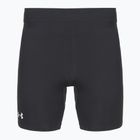 Leggings da corsa da uomo Under Armour Launch Half Tights black/black/metallic silver