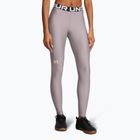 Under Armour HeatGear tetra grigio/bianco, leggings da allenamento per donna