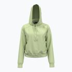 Felpa da donna Under Armour Pro Fleece con cappuccio verde/bianco retrò