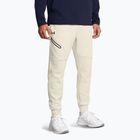 Pantaloni da uomo Under Armour Unstoppable Fleece summit bianco/nero