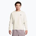 Felpa Under Armour Unstoppable Fleece Crew da uomo, colore bianco/nero