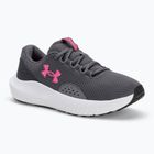 Under Armour Charged Surge 4, scarpe da corsa da donna in castlerock/antracite/rosa.