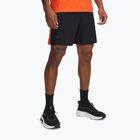 Pantaloncini da corsa Under Armour Launch Pro 7" da uomo nero / fuoco / riflettente