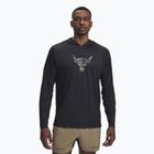 Felpa da allenamento Under Armour Project Rock Iso-Chill Hoody nero / iper verde da uomo